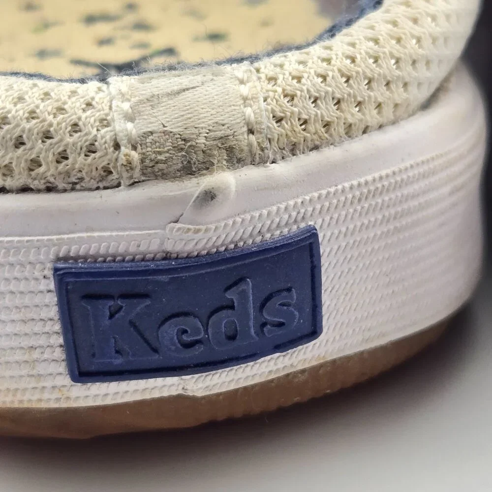 Keds White Leather Backless Mule Sneakers Women’s Size 8.5 Lace Up